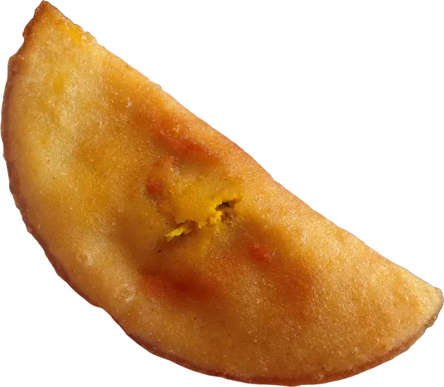 Golden corn-flour empanada